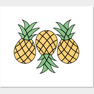 Upside Down Pineapple Art Posters and Art